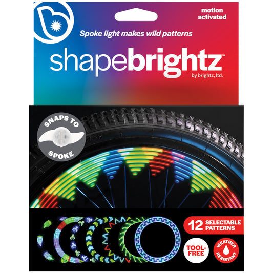 Brightz ShapeBrightz LED Bike Spoke Light with 12 motion-activated patterns
