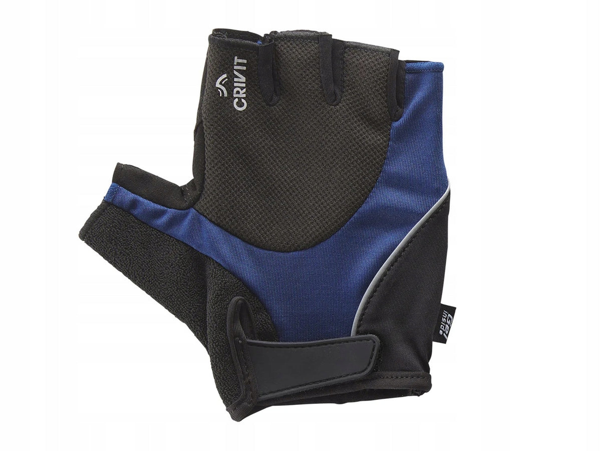 Unisex gel cycling gloves with CRIVIT brand logo