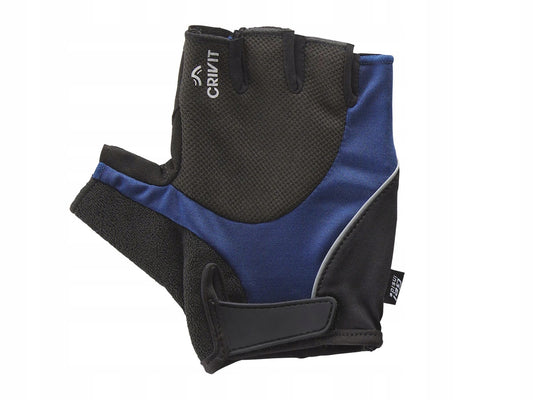 Unisex gel cycling gloves with CRIVIT brand logo