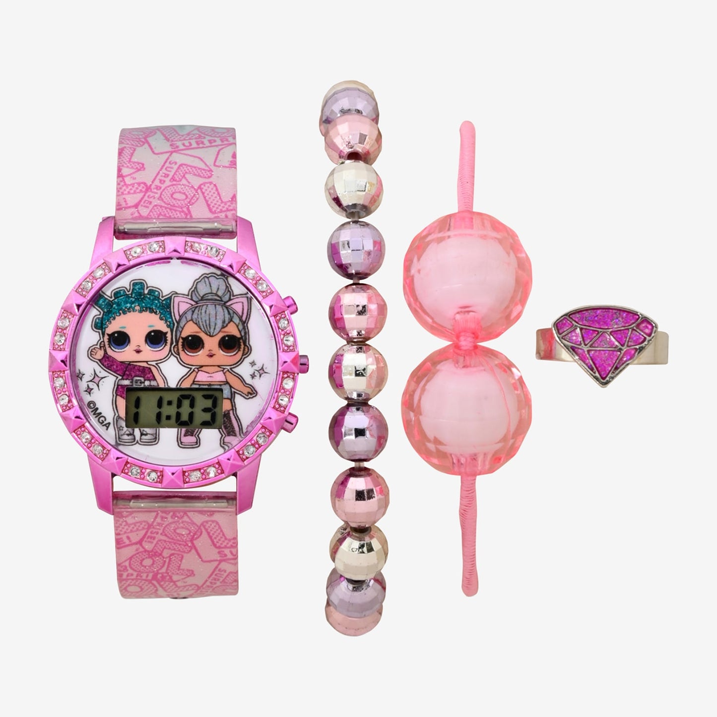 LOL Girls Digital Multicolor 4-pc Watch Set Lol40147jc21