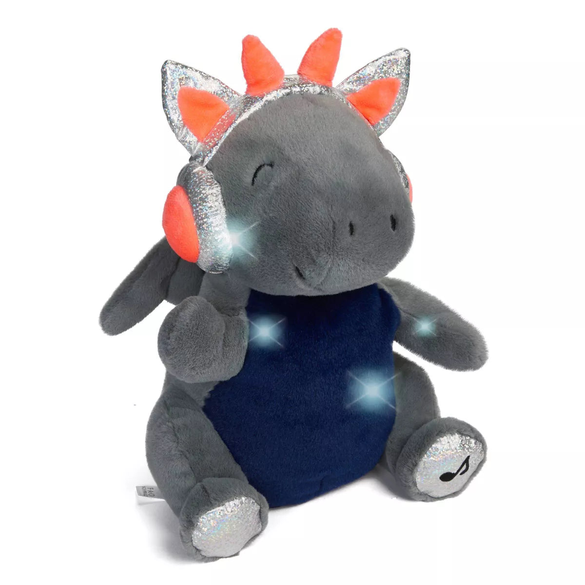 13" DJ Dragon plush toy with lights and sounds from FAO Schwarz