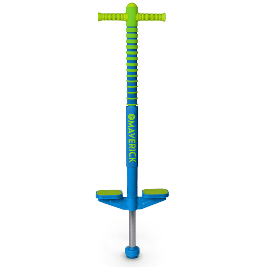 Flybar Maverick 2.0 Foam Pogo Stick for Kids in GreenBlue