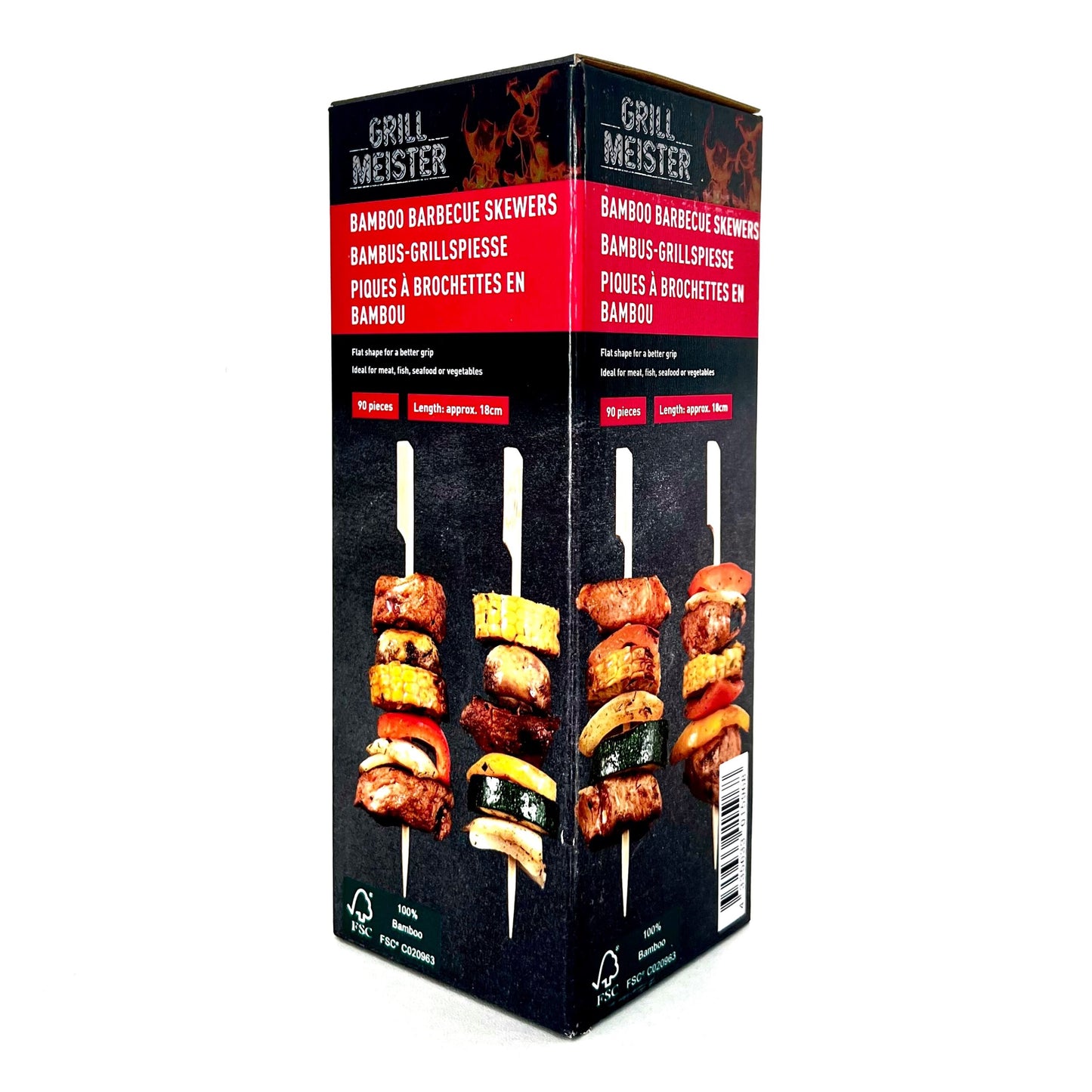 Kesper Bamboo Kitchen Spoon Set with Ridges and Spatula