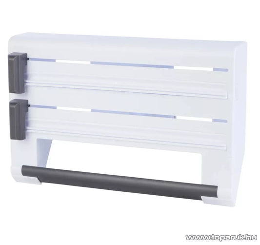 Livarno Home white kitchen roll holder with a cutting knife and wall-mounting kit