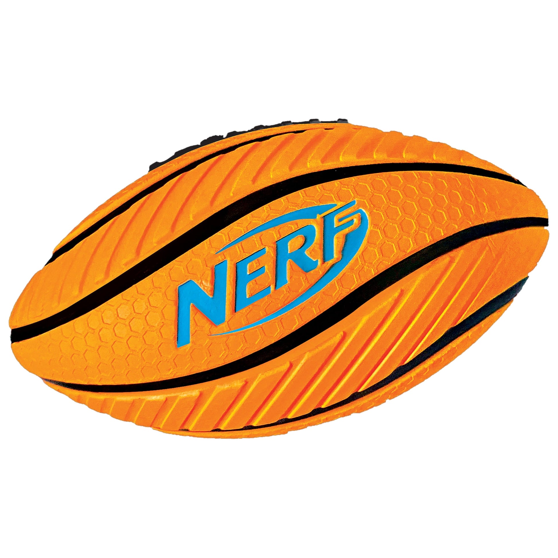 Nerf Spiral Grip Mini Foam Football with a spiral pattern for better grip
