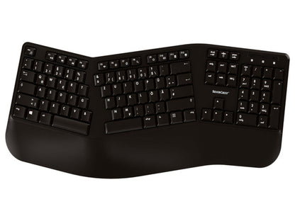 Silvercrest SPC KE500 A1 ergonomic wireless keyboard with sleek design