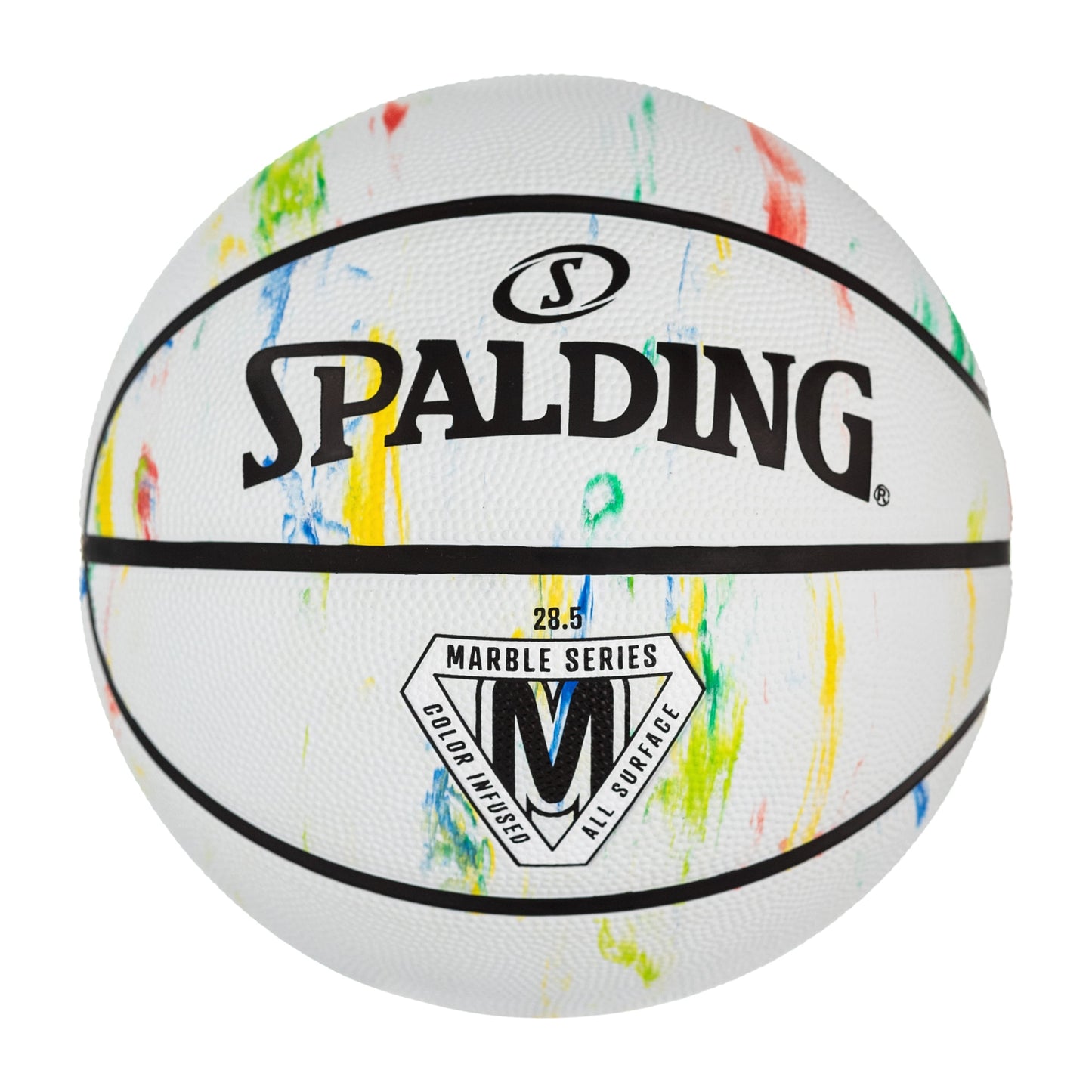 Spalding Outdoor Basketball Marble Series Multi-Color Size 6