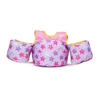 Speedo Splash Jammer Youth Life Vest with purple star design