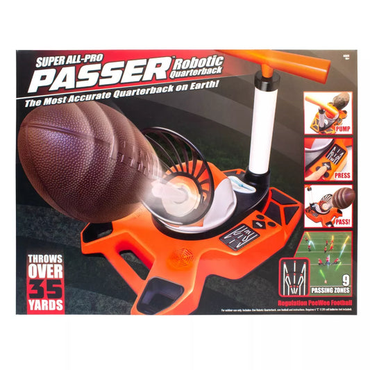 Super All-Pro Passer robotic quarterback throwing a football