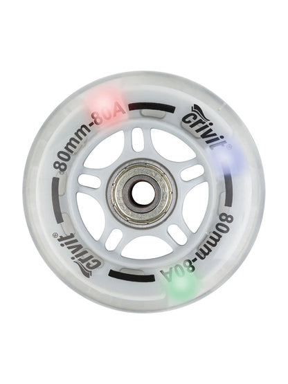 Crivit Inline Skate Wheels Set with LED