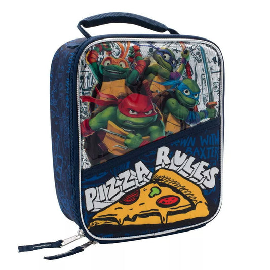 Teenage Mutant Ninja Turtles Pizza Rules Lunch Box with vibrant colors and characters