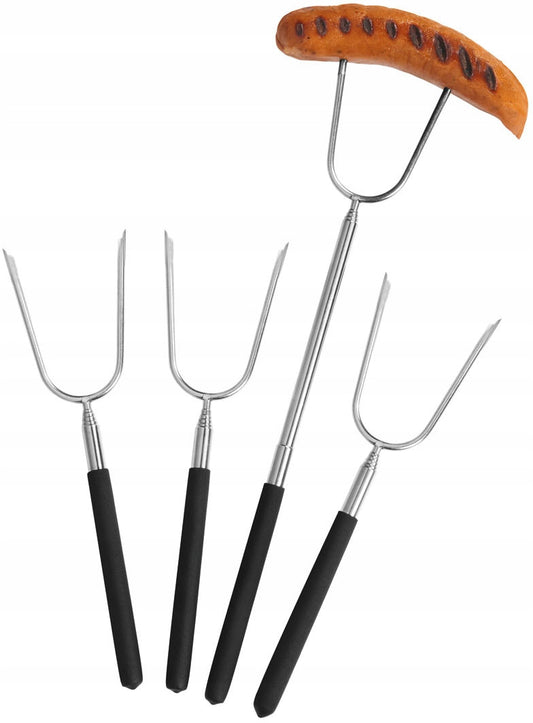 Grill Meister Telescopic Grill Skewers Set with 4 skewers and storage bag