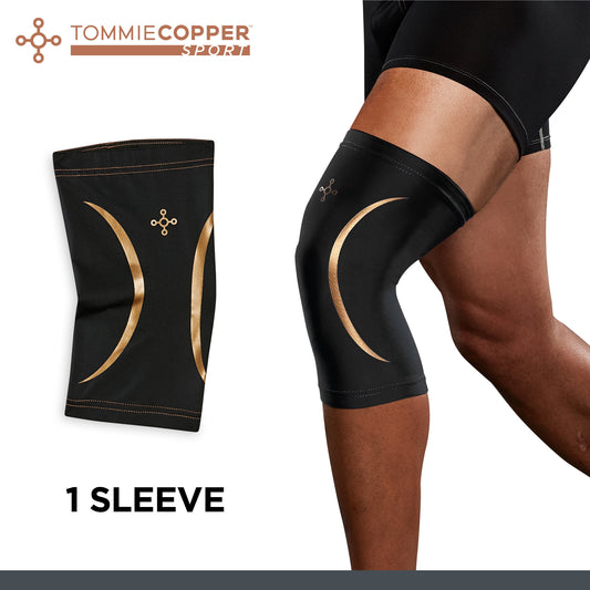 Tommie Copper Sport Compression Knee Sleeve in black color