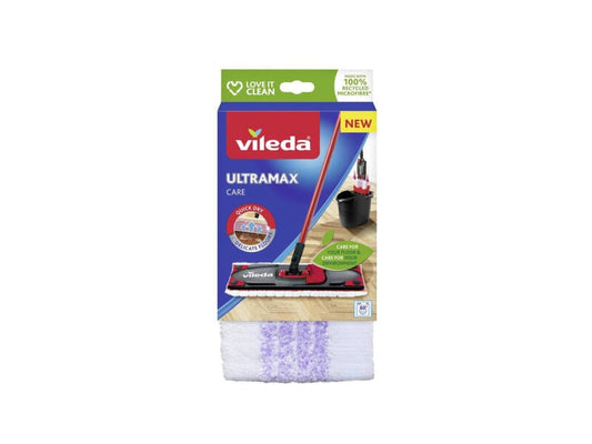 Vileda Ultramax Care microfiber replacement for gentle floor cleaning