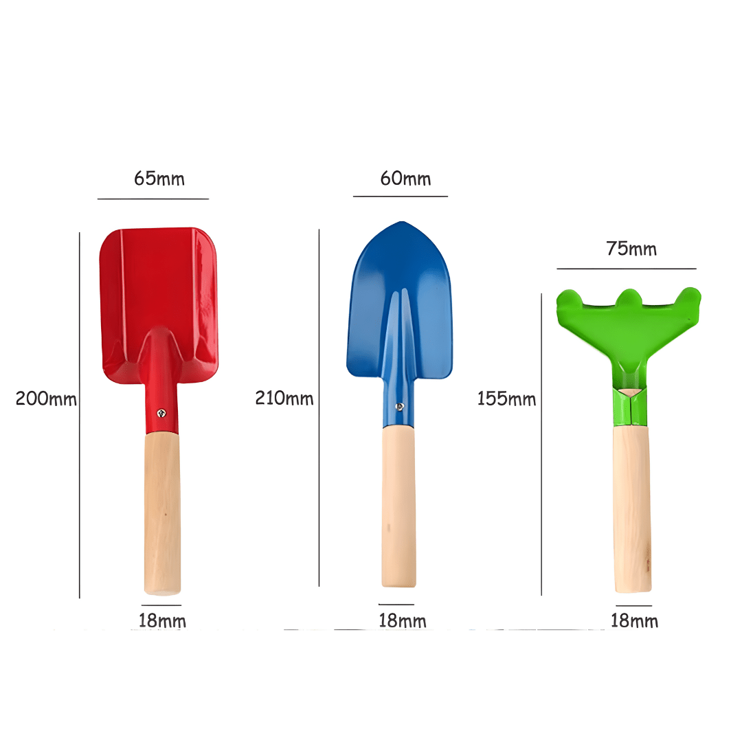 European House Hold Summer Fun 3-Piece Garden Tool Set for Kids