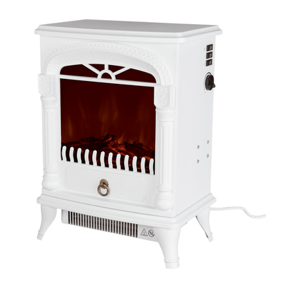 SILVERCREST® Electric Fireplace with wood fire effect and adjustable thermostat