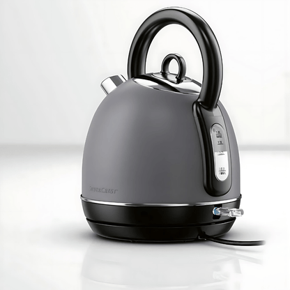 Silvercrest Retro Electric Kettle with 360° rotating base and 1.8L capacity