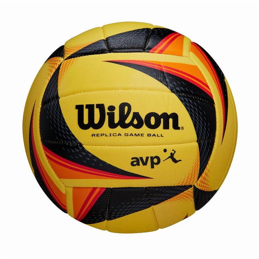 Wilson AVP OPTX Replica Volleyball in Yellow/Black with official size
