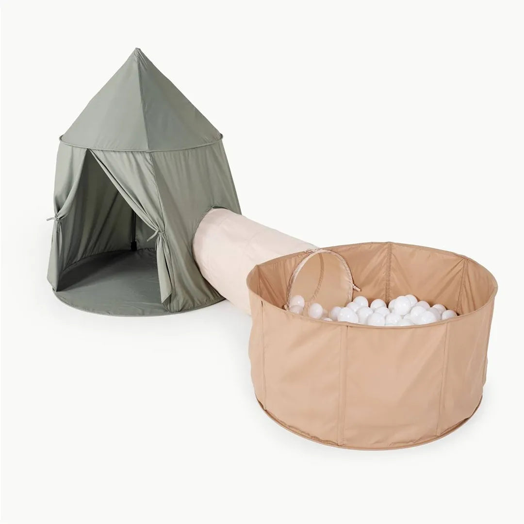 Rollic Playroom Bundle Tent Tunnel and Ball Pit - Cream