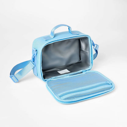 All in motion Powder Blue Faux Neoprene Lunch Tote