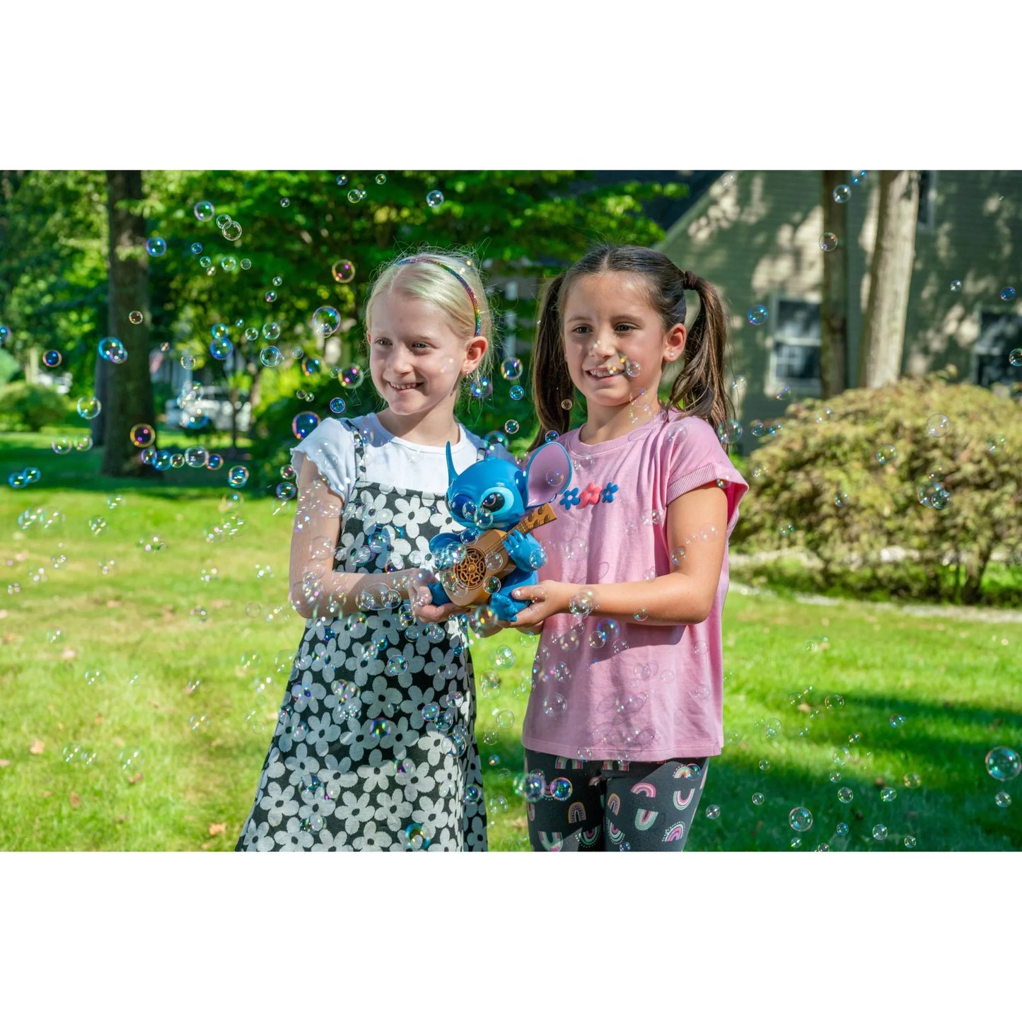 Disney No-Spill Musical Bubble Machine for Kids - Stitch