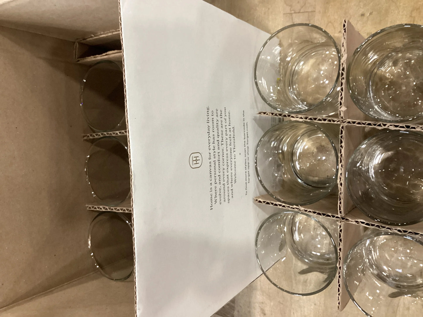 Threshold 12pc Telford Glass Tumbler Set