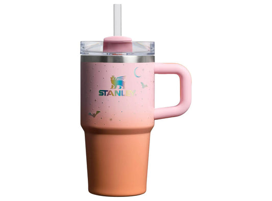 Stanley Spellcast Pink 20 oz stainless steel tumbler with plastic lid