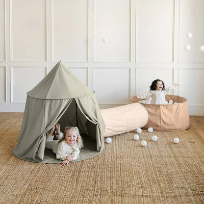 Rollic Playroom Bundle Tent Tunnel and Ball Pit - Cream