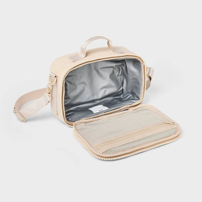 All in motion Cream Faux Neoprene Lunch Tote