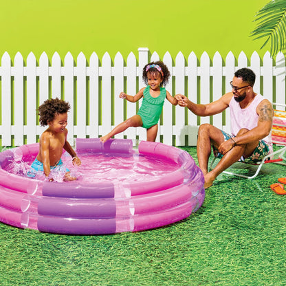 Sun Squad 3 Ring Pool Inflatable Water Park for Kids