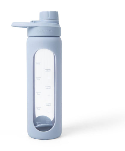 Blogilates Glass Protein Shaker Bottle with Silicone Sleeve, 19 oz