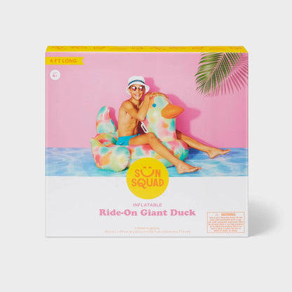 Sun Squad Duck Ride On Float - Multicolored