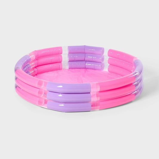 Sun Squad 3 Ring Pool - colorful, inflatable water park for kids