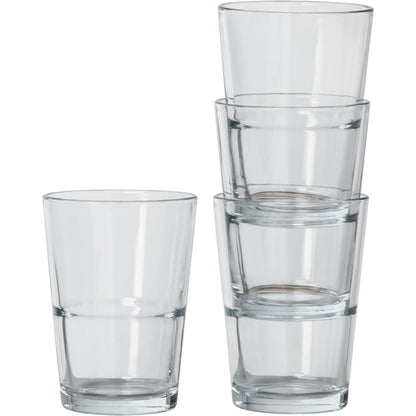 Threshold Designed w/Studio McGee Glass Stackable Tumblers Set of 6