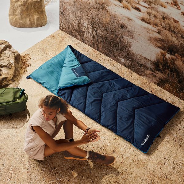 Embark Adult Sleeping Bag 40 Degree Blue/Aqua