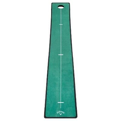 Callaway 8' putting golf mat with green surface and alignment aids