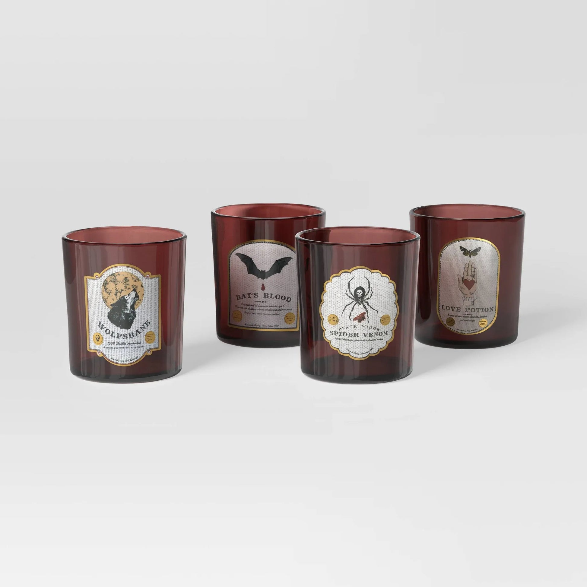 4-piece Halloween-themed drink glass set from Threshold™
