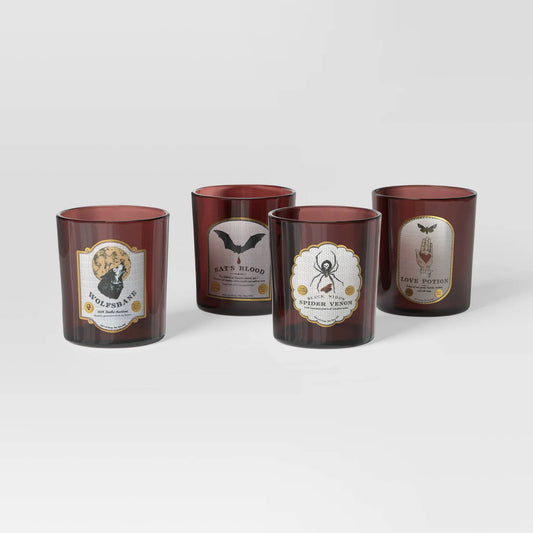 4-piece Halloween-themed drink glass set from Threshold™