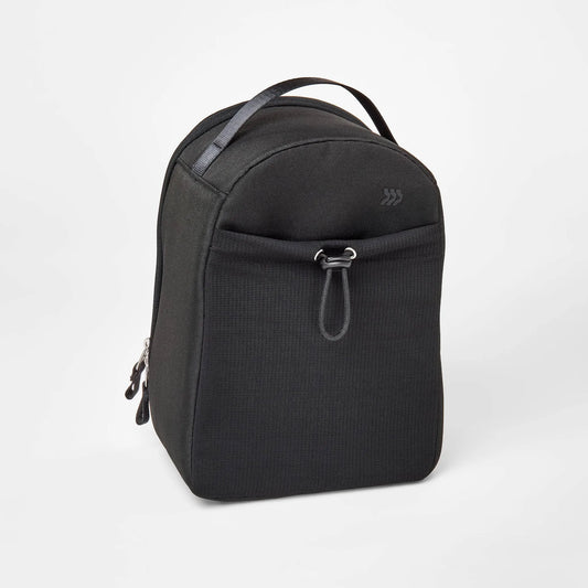 Black All in motion Sporty Lunch Tote with multiple pockets and a zipper closure