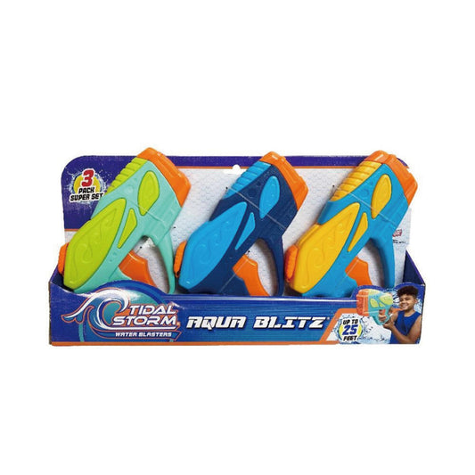 Water Warriors DZ水槍-閃電突襲3入組 Water Gun Set with three water guns