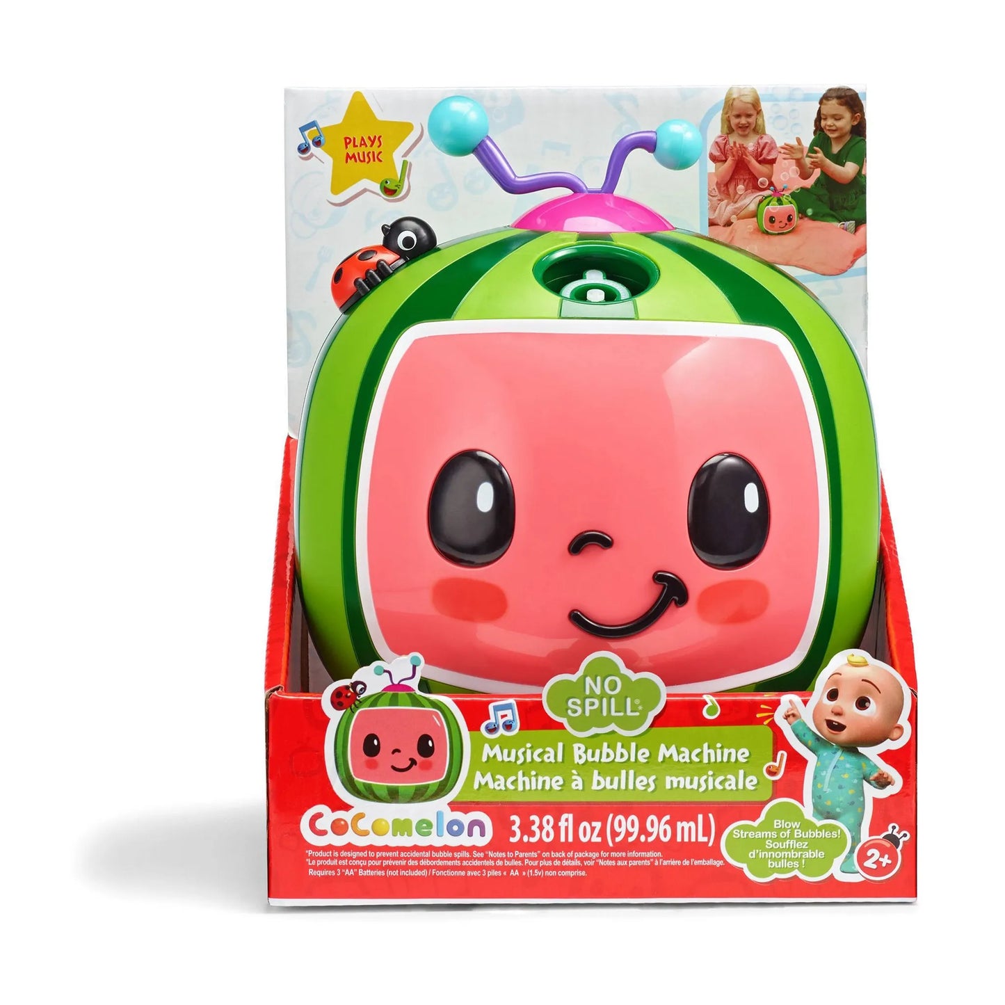Cocomelon No-Spill Musical Bubble Machine with Song