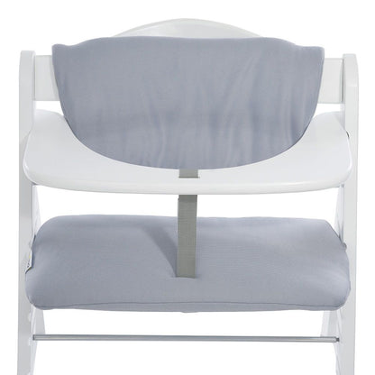 Hauck Deluxe High Chair Mat in Stretch Grey color with comfortable padding and Velcro installation