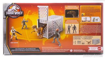Jurassic World Velociraptor Containment Chaos Playset
