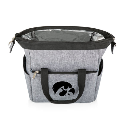 Iowa Hawkeyes On The Go Lunch Cooler in Heathered Gray