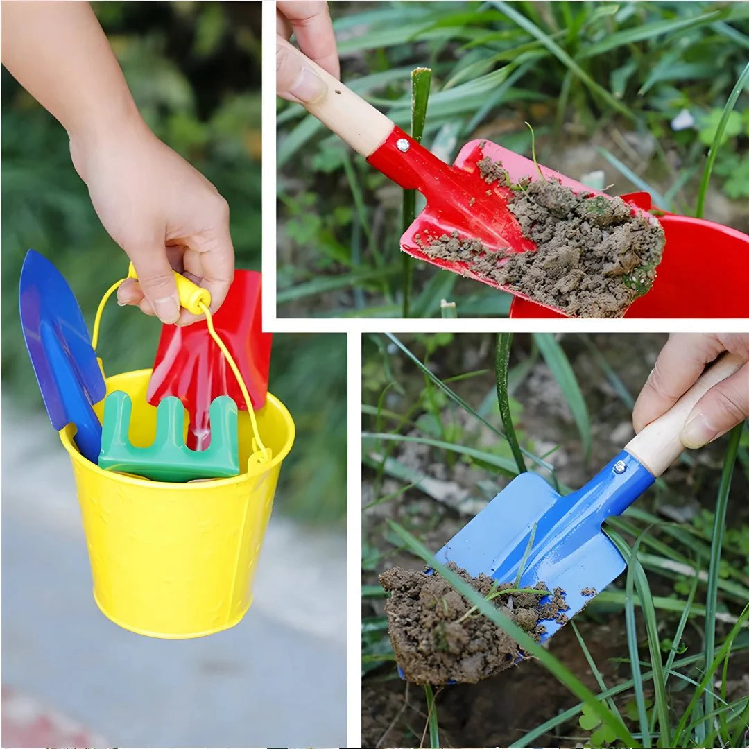 European House Hold Summer Fun 3-Piece Garden Tool Set for Kids