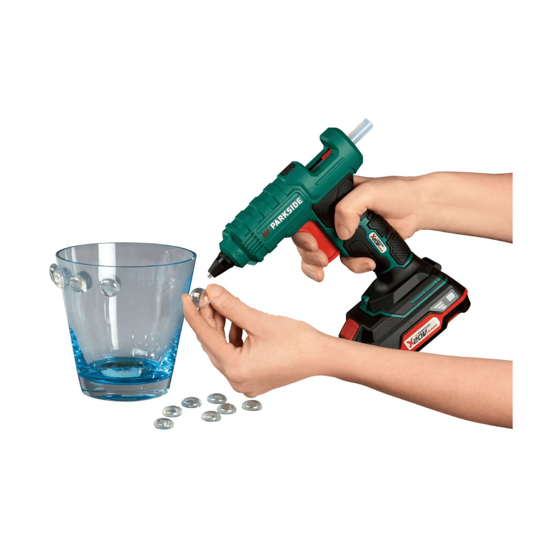 European House Hold Parkside Cordless Glue Gun with Ergonomic Grip