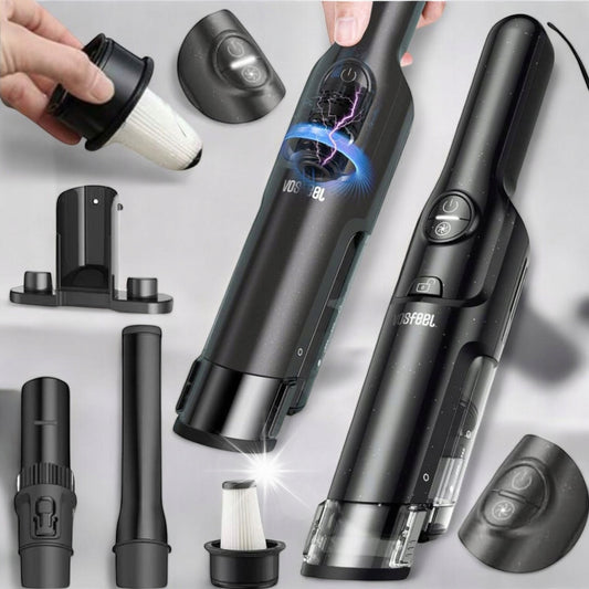 Vosfeel cordless car vacuum cleaner with HEPA filter, powerful and portable for convenient cleaning