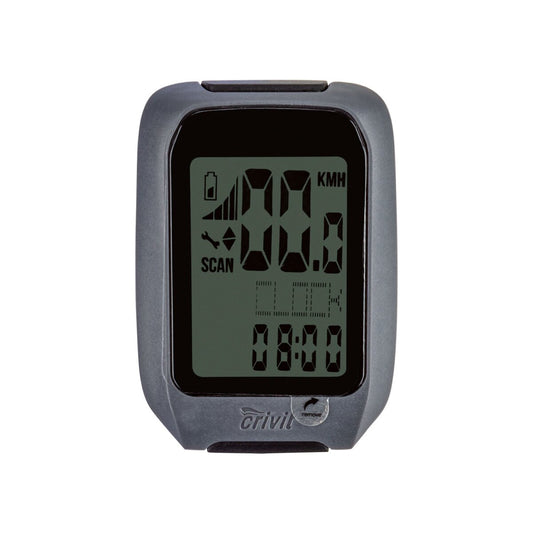 Crivit wireless bicycle computer with CO2 emission display and various sensors