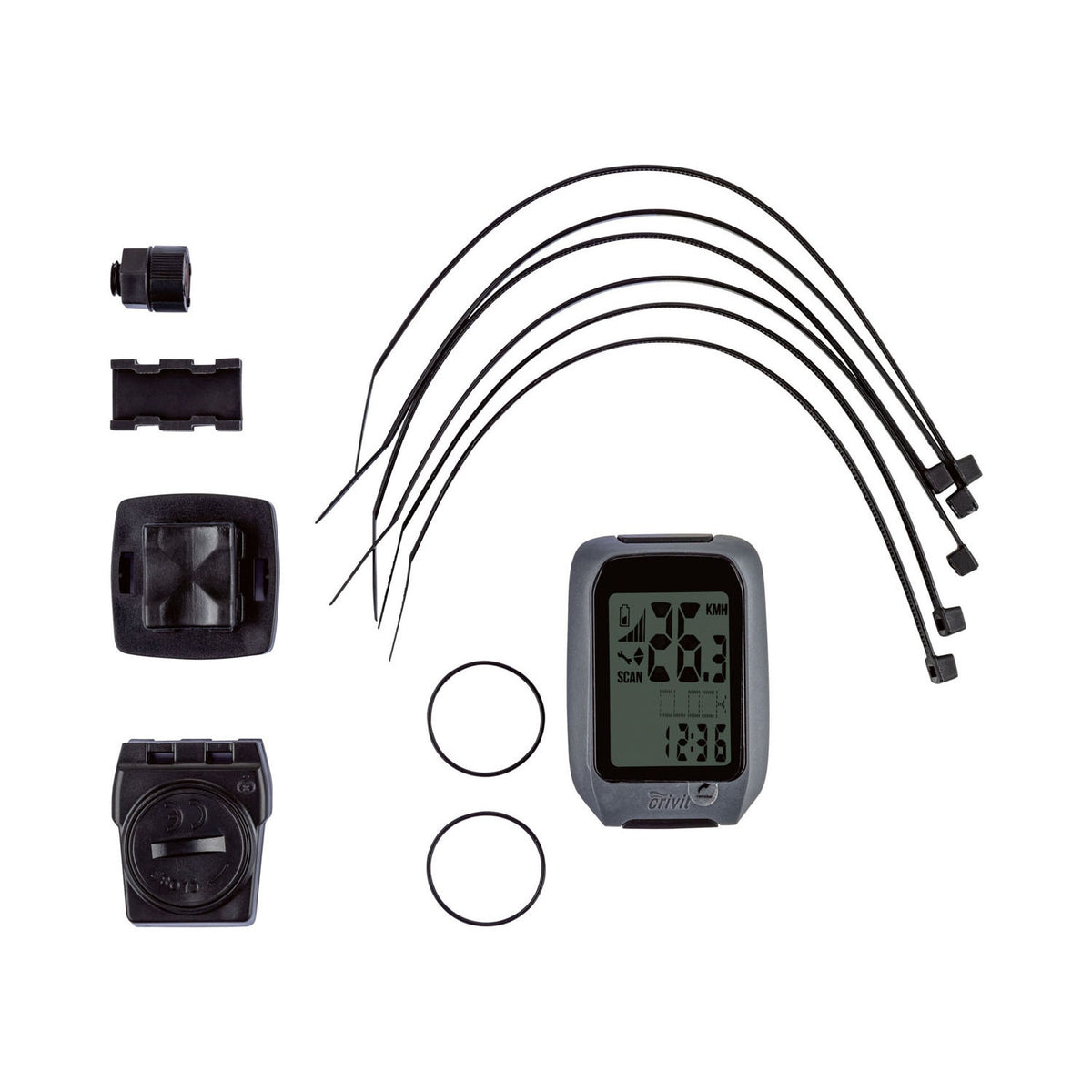 Crivit Wireless Bicycle Computer with CO2 Emission Display