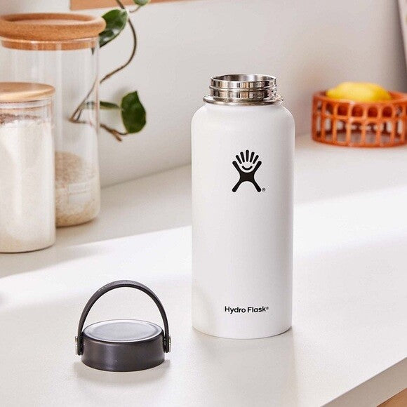 Hydro Flask Wide Mouth 32 oz Water Bottle White